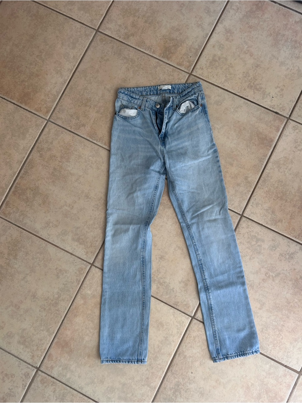 Light Blue Women’sH&M  Straight-Leg Jeans